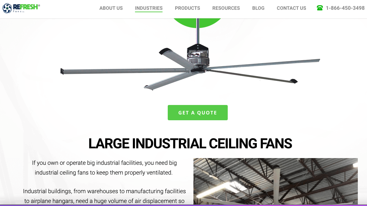 Large Ceiling Fan Factory